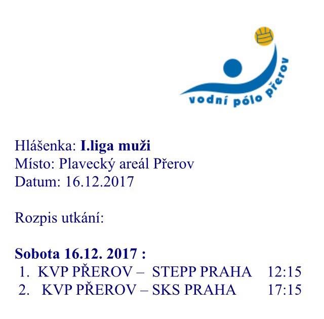 Přiští víkend se naši muži opět představí v domácím bazénu, přijďte se podívat na…