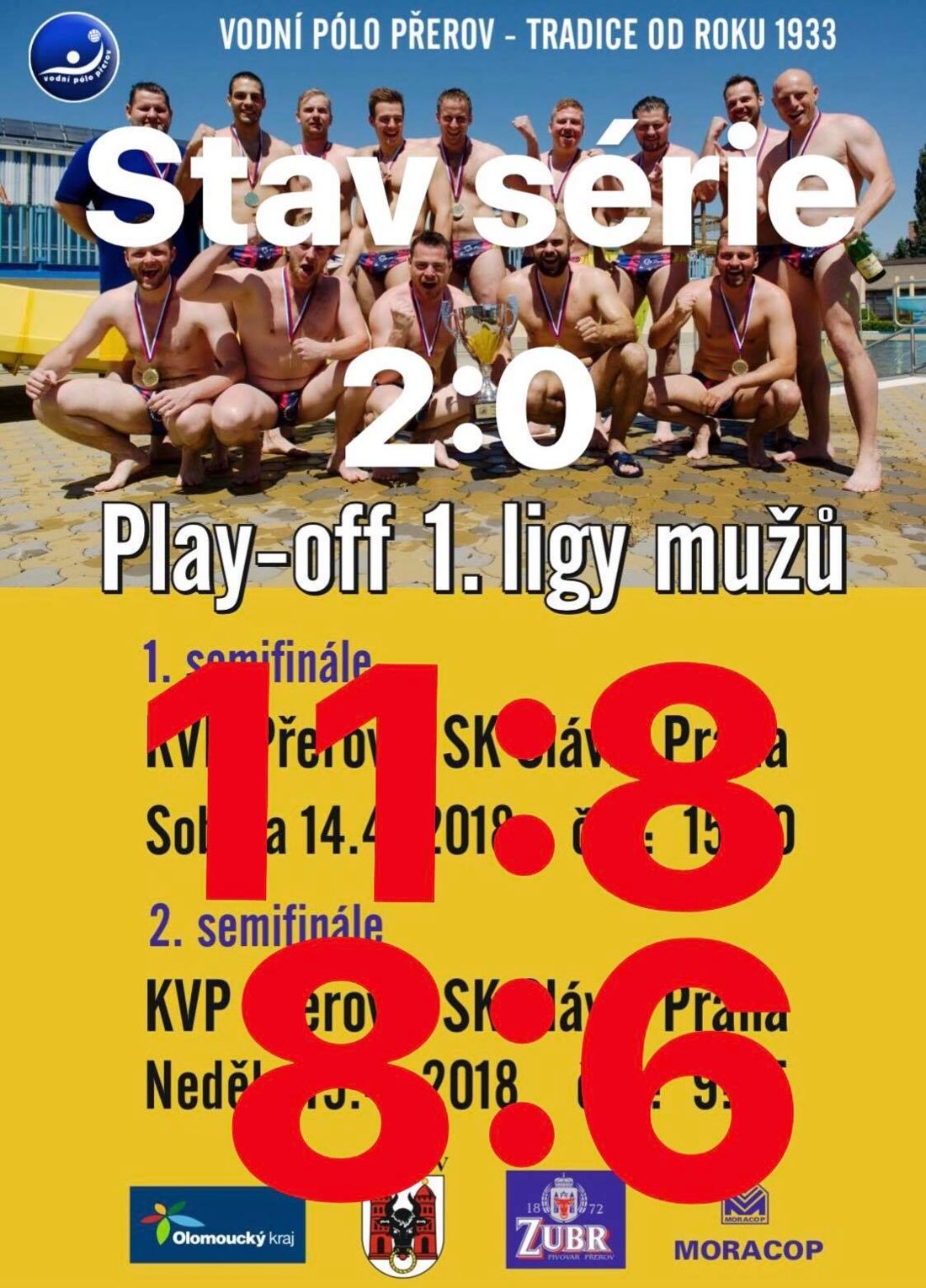 Naši muži zvítězili i ve druhém zápase semifinále play-off proti Slavii Praha a vedou…