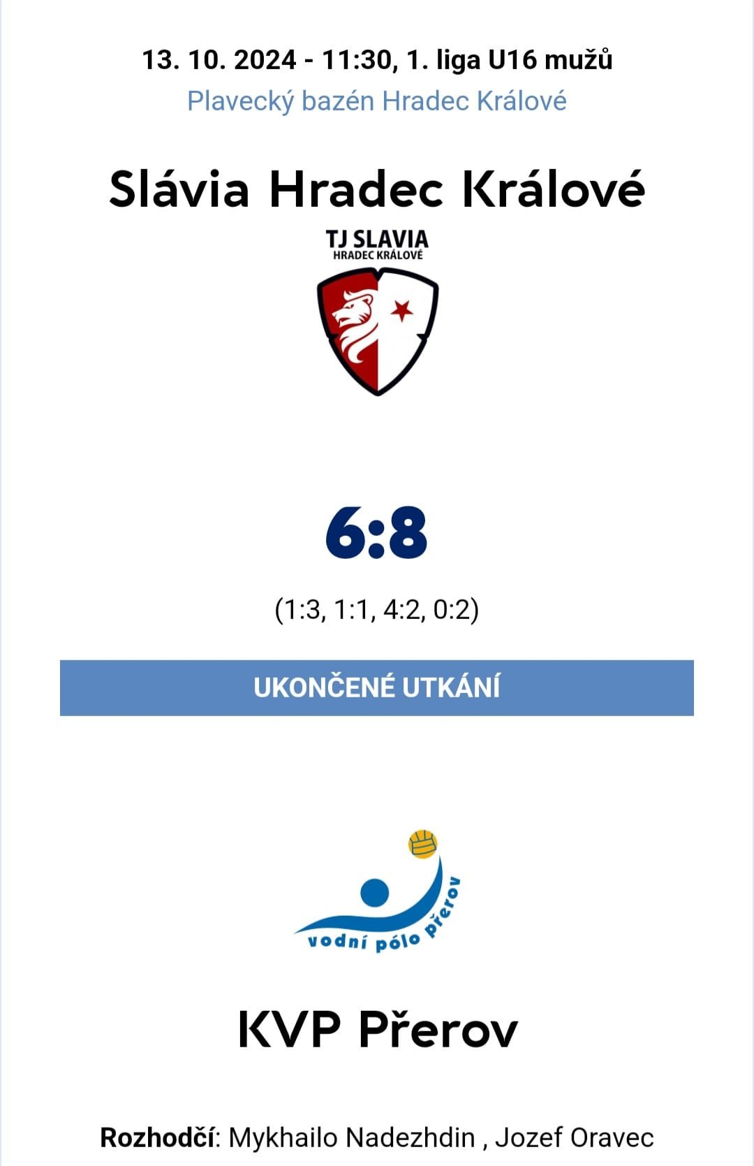 První víkendový turnaj U16 máme za sebou. Naši hoši zvládli udolat tým Slávia Hradec…