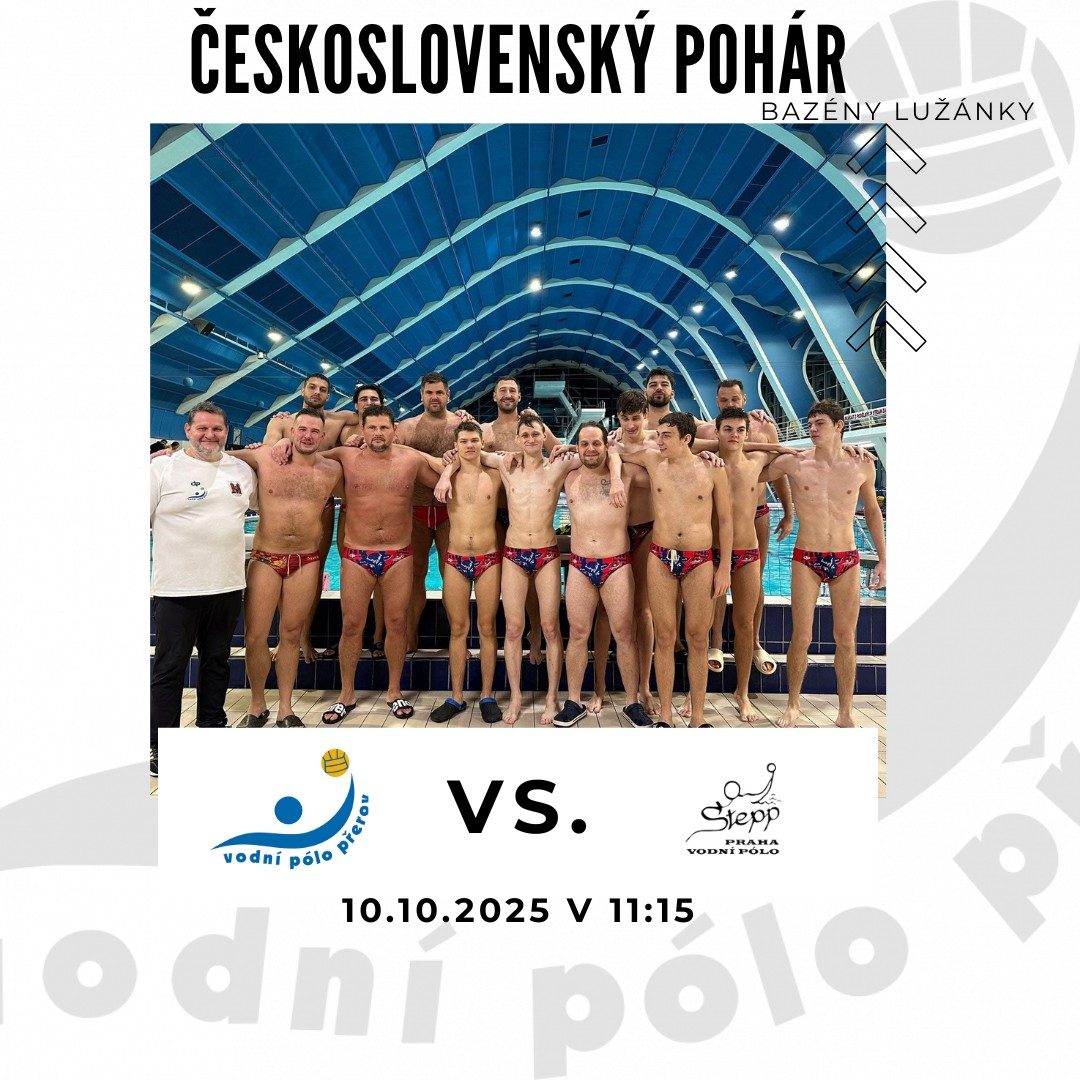 MUŽI | 🇨🇿🇸🇰 Československý pohár – 1. zápas už v 11:15! 🌊💛💙