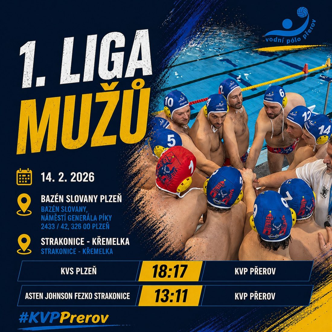 🔵 1. liga mužů | Výsledky z Plzně a Strakonic 🔵